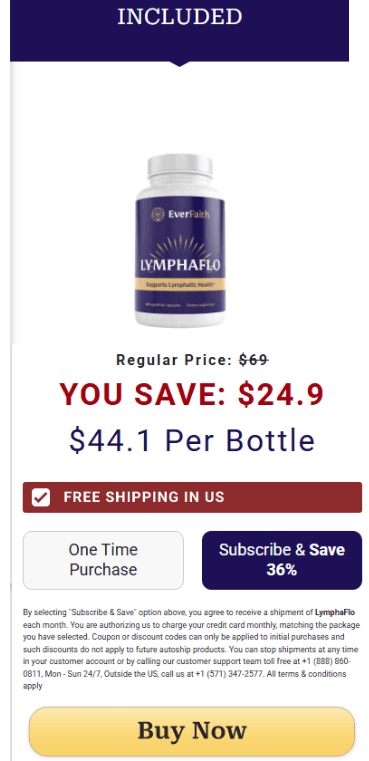 LymphaFlo 1 Bottle